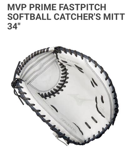 Brand New Mizuno MVP Prime Fastpitch Right Hand Throw 34” Catchers Glove