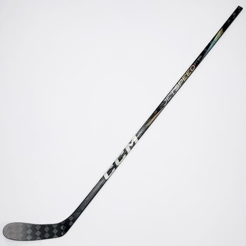 New Custom Black CCM Jetspeed FT7 Pro Hockey Stick-RH-65 Flex-P28-Grip W/ Bubble Texture