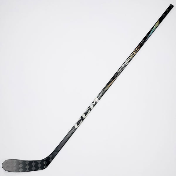 New Custom Black CCM Jetspeed FT7 Pro Hockey Stick-RH-65 Flex-P28-Grip W/ Bubble Texture