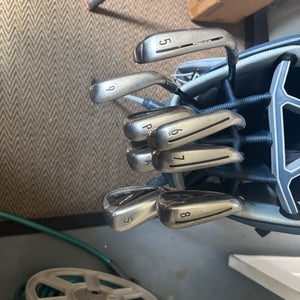TaylorMade SIM2 MAX Left Hand Iron Set Stiff Flex (7 Clubs) #5 - #9, PW, GW Steel Shaft (Used)