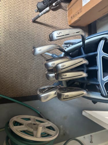 TaylorMade SIM2 MAX Left Hand Iron Set Stiff Flex (7 Clubs) #5 - #9, PW, GW Steel Shaft (Used)