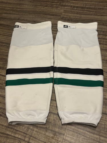 Dallas Stars NHL Game Used Hockey Socks Adult XL 30” White