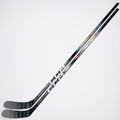 New 2 Pack Custom Silver CCM Ribcore Trigger 8 Pro Hockey Stick-RH-80 Flex-Laine Pro Curve-Grip