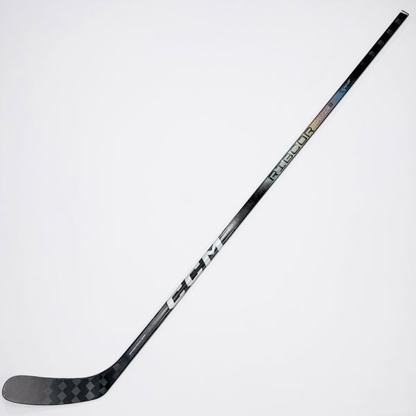 New Custom Silver CCM Ribcore Trigger 8 Pro Hockey Stick-RH-80 Flex-Laine Pro Curve-Grip W/ Bubble
