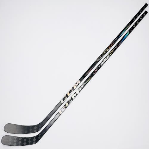 New 2 Pack Custom Black CCM Jetspeed FT7 Pro Hockey Stick-RH-85 Flex-P90-Grip