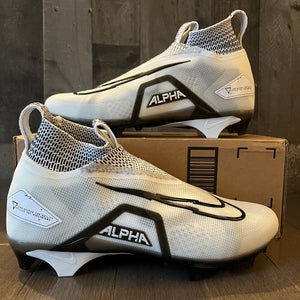 Nike Alpha Menace Elite 3 Football Cleats White Grey CT6648-100 Men’s Size 12