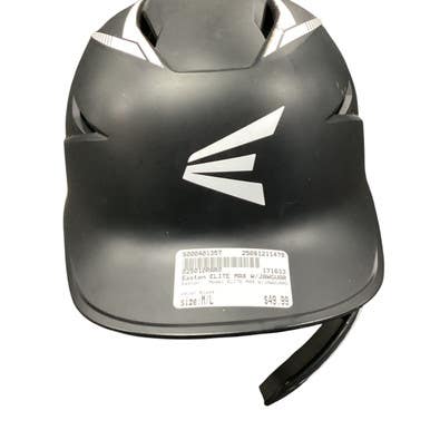 Used Easton ELITE MAX W/JAWGUARD Batting Helmet No Mask Black M/L 11479-S000401357