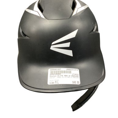 Used Easton ELITE MAX W/JAWGUARD Batting Helmet No Mask Black M/L 11479-S000401357