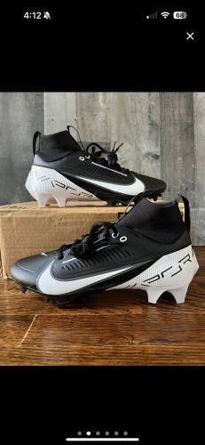 Nike Vapor Edge Pro 360 2 Football Cleats Black White Men Size 8 DA5456-001