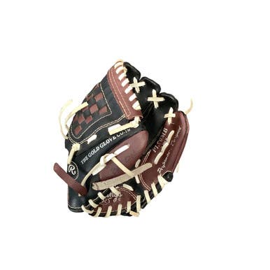 Used Rawlings PLAYERS SERIES BB/SB Glove T-ball Black And Wine Red 9" 11479-S000401284