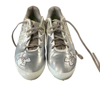 Used Under Armour Adult FB Cleats Grey Senior 11.5 11479-S000401217