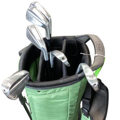 Used Ping HOOFER LITE Mens Stand Bag Green 11479-S000401148