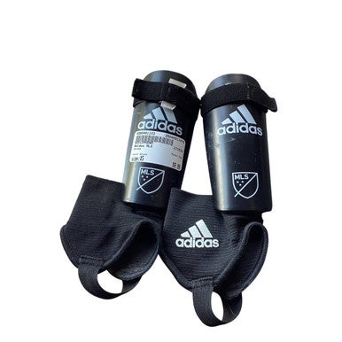 Used Adidas MLS Soccer Shin Guards Youth Black XS 11479-S000401133