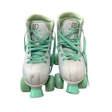 Used RollerDerby QUAD SKATES Senior Roller Quad Skates White Senior 7 11479-S000401045