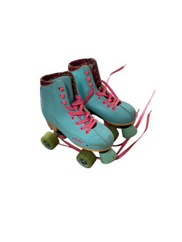 Used RollerDerby PIXIE Senior Roller Quad Skates Royal Blue Adjustable 11479-S000401005