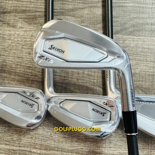 New- 2025 Srixon ZXi5 Iron Set 4-PW / KBS Steel, Stiff Flex (137)