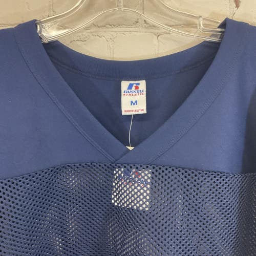 Russel Athletic Medium Mesh Jersey Cover Breathable V Neck Open Short Sleeve