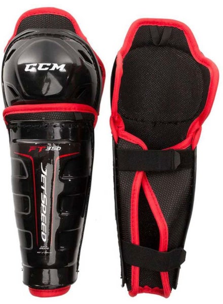 Youth CCM JetSpeed FT350 9" Shin Pads (New)