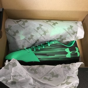 Green Men's Size 13.0 (W 14.0) Under Armour ClutchFit Force 3.0 Molded Cleats Cleats (New)