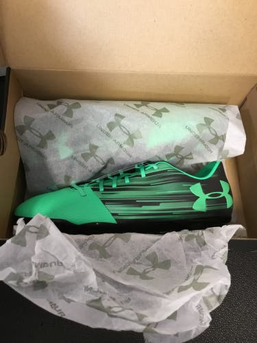 Green Men's Size 13.0 (W 14.0) Under Armour ClutchFit Force 3.0 Molded Cleats Cleats (New)