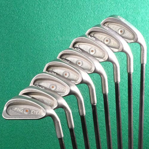 Ping Eye 2 Brown Dot 3-PW Iron Set Factory Karsten Olympic Graphite Stiff