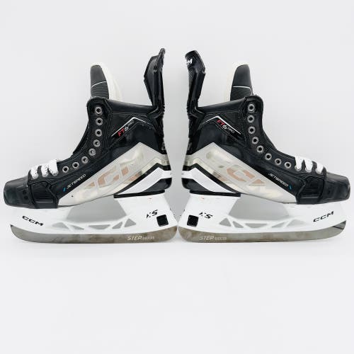 New Custom Silver CCM Jetspeed FT6 Pro Hockey Skates-9.5 D/A-280-Stepsteel Black
