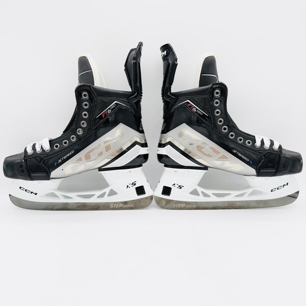 New Custom Silver CCM Jetspeed FT6 Pro Hockey Skates-9.5 D/A-280-Stepsteel Black
