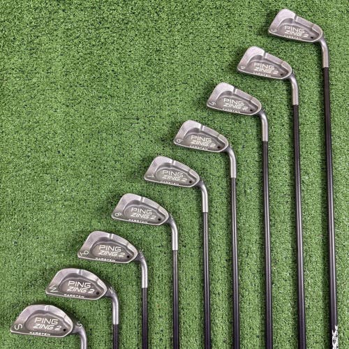 Ping Zing 2 Karsten 201 Graphite Iron Set 3-PW SW Stiff Flex Black Dot RH
