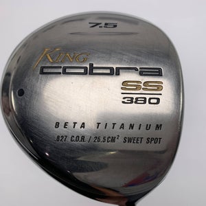 Cobra SS 380 Driver 7.5* Graphite Design YS-5.1 55g Stiff Graphite Mens RH