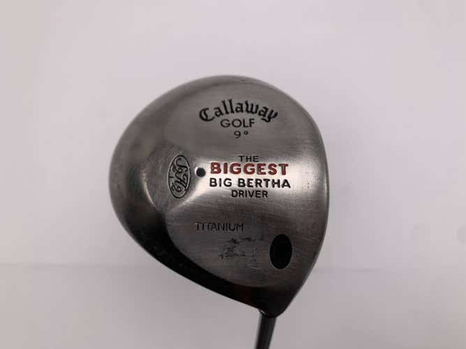 Callaway Biggest Big Bertha Driver 9* Big Bertha Regular Graphite Mens RH