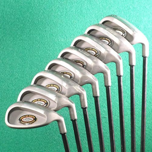 Callaway Great Big Bertha Tungsten Titanium 3-PW Iron Set RCH 96 Graphite Firm