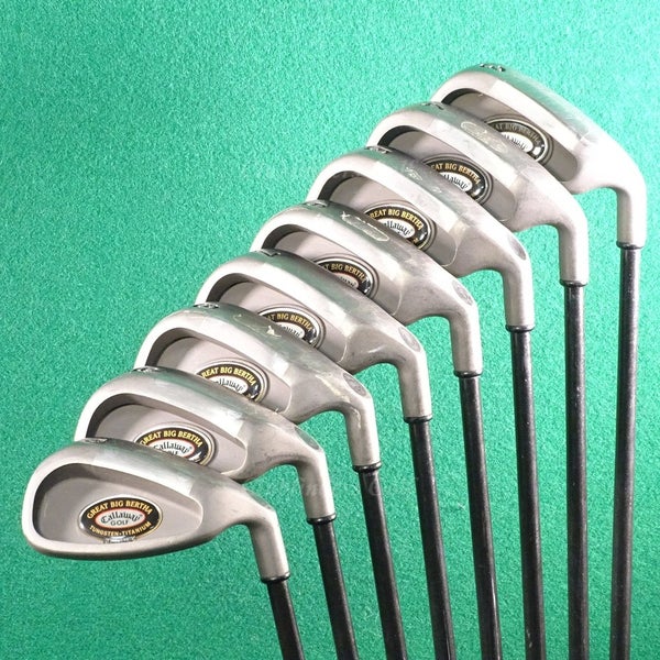 Callaway Great Big Bertha Tungsten Titanium 3-PW Iron Set RCH 96 Graphite Firm