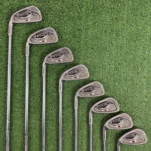Ping i15 Iron Set 4-PW UW Steel AWT Stiff Flex Green Dot Left Handed +1/2 Long