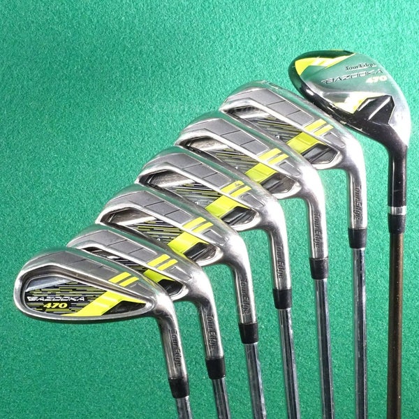 Tour Edge Bazooka 470 5H, 6-PW & SW Iron Set Factory Regular Flex