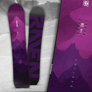 WOMENS' RAVEN "DESTINY" ALL-MOUNTAIN SNOWBOARD - 148CM/57.5" LONG