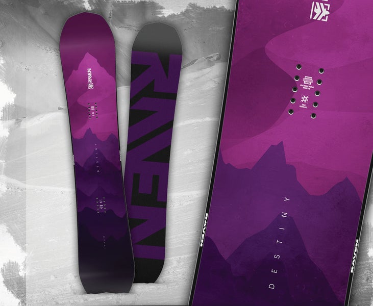 WOMENS' RAVEN "DESTINY" ALL-MOUNTAIN SNOWBOARD - 148CM/57.5" LONG
