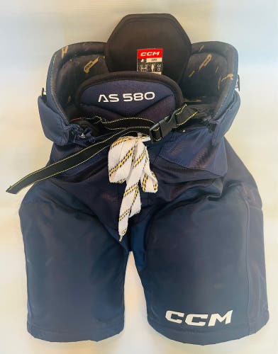 Navy Blue Large Junior CCM Tacks AS 580 Hockey Pants (Used)