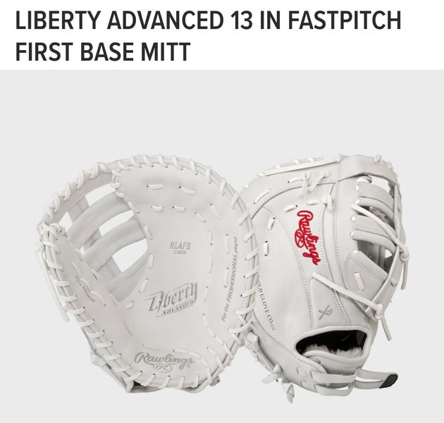 New Rawlings Liberty Advanced Fastpitch Right Hand Throw 13” First Base Mitt