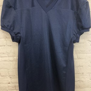 Teamwork Athletic Apparel All Mesh Practice Jersey Elastic Arm Cuffs Navy Blue