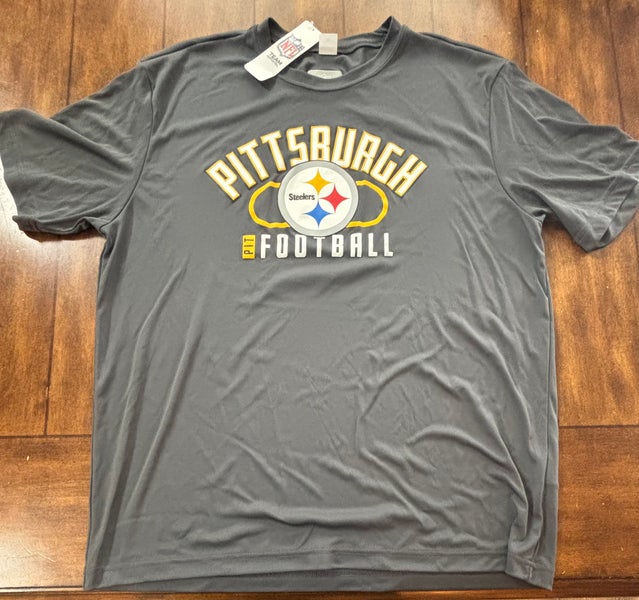 Pittsburgh Steelers NFL Classic Gray Steelers Football XL T-Shirt NWT