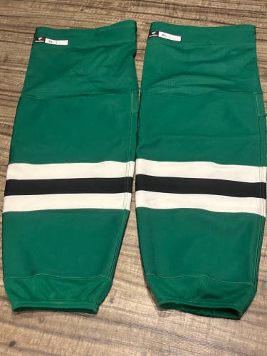 Dallas Stars NHL Fanatics Game Worn Hockey Socks Adult XL 31” Green