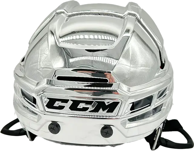New Chrome Medium CCM Super Tacks X Pro Stock Helmet *Price is Firm - Read Full Description*