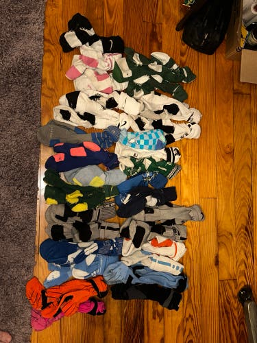 Lacrosse/ Football Sock Lot Of 30