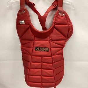 Used All-Star CATCHERS CHEST Catchers Chest Protector Red Junior 11851-S000036170