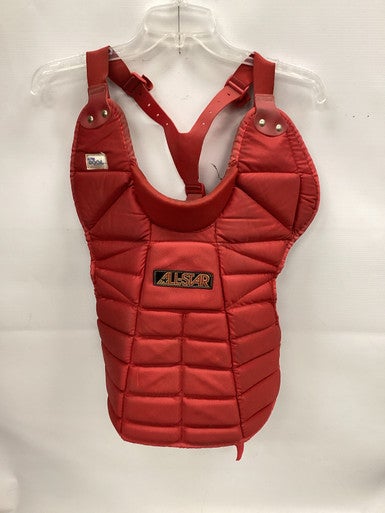 Used All-Star CATCHERS CHEST Catchers Chest Protector Red Junior 11851-S000036170