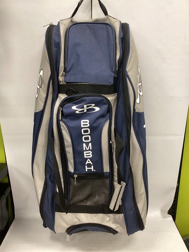 Used BoomBah WHEELED BAG BB/SB Player Wheeled Bag Navy Blue 11851-S000036461