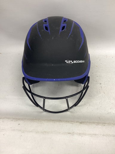 Used BoomBah HELMET Batting Helmet w/Mask Black One Size 11851-S000036460