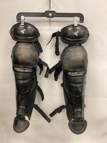 Used Easton JEN SCHRO THE VERY BEST Catchers Leg Guards Black Adult 11851-S000036458