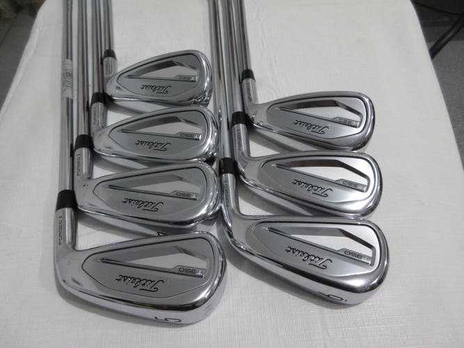 Titleist T350 Iron Set - 5-PW, AW - AMT R300 Regular Flex Steel