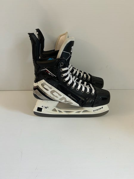 Used White CCM JetSpeed FT6 Pro Hockey Skates Pro Stock Size 8.5 Regular